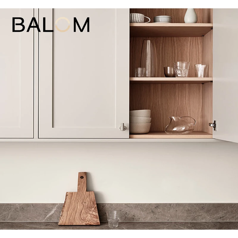 BALOM paint Customized Fabricated kitchen island design with sintered stone countertop