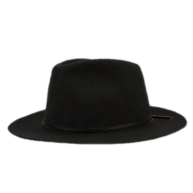 Широкополая классическая простая Дизайнерская Женская шерстяная шляпа для девочек однотонная шляпа женские шляпы