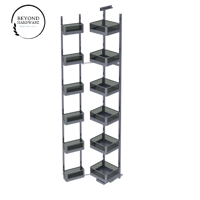 Kitchen Pantry Unit Organizer Storage Basket Cabinet Kitchen Accessory Tempered Glass Modern 45cabinet Liftch Pull O22 26 Inch