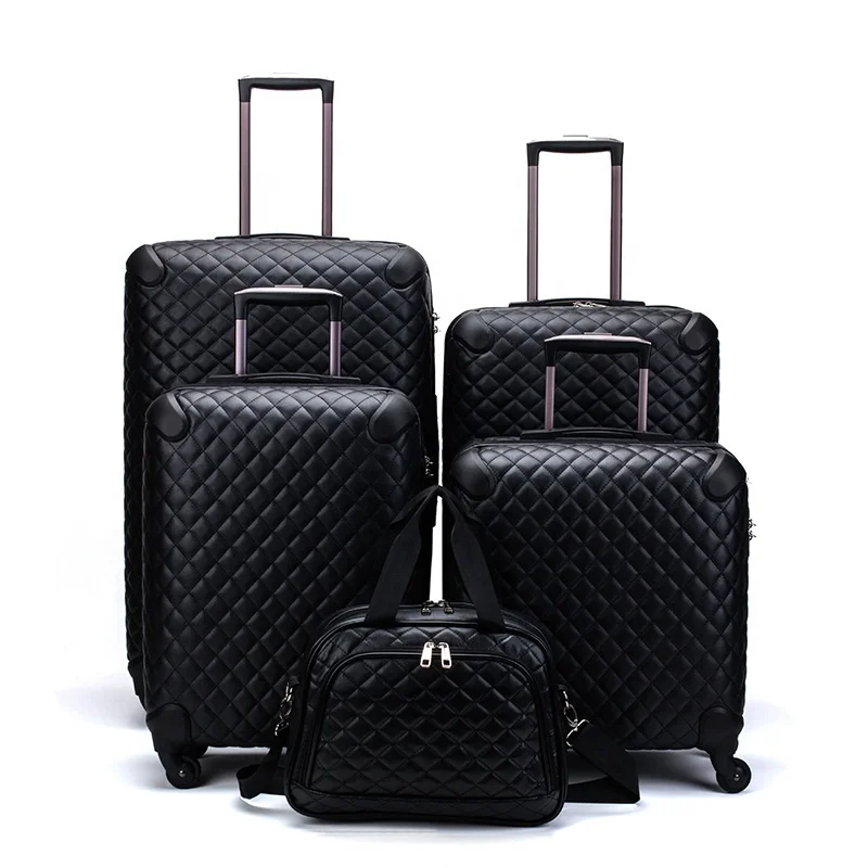 PU PP traveling suitcase travel luggage trolley bags sets with TSA lock