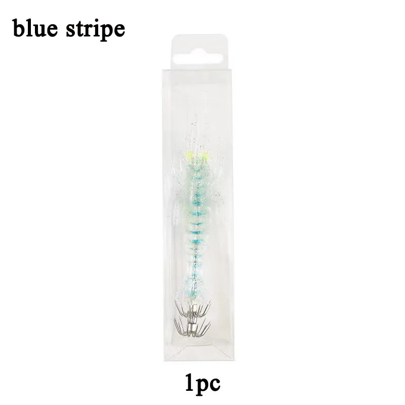 Bionic Shrimp Nightlight Soft Fish Bait for Squid Fishing and Fishing