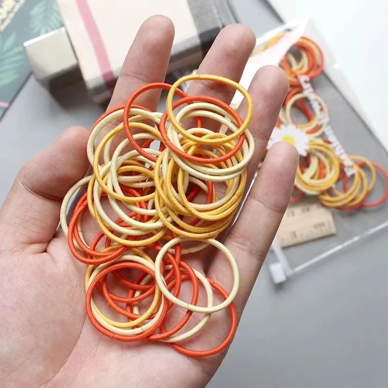 No hair injury girl head rope Korean baby hair ring tied hair rubber band accessories