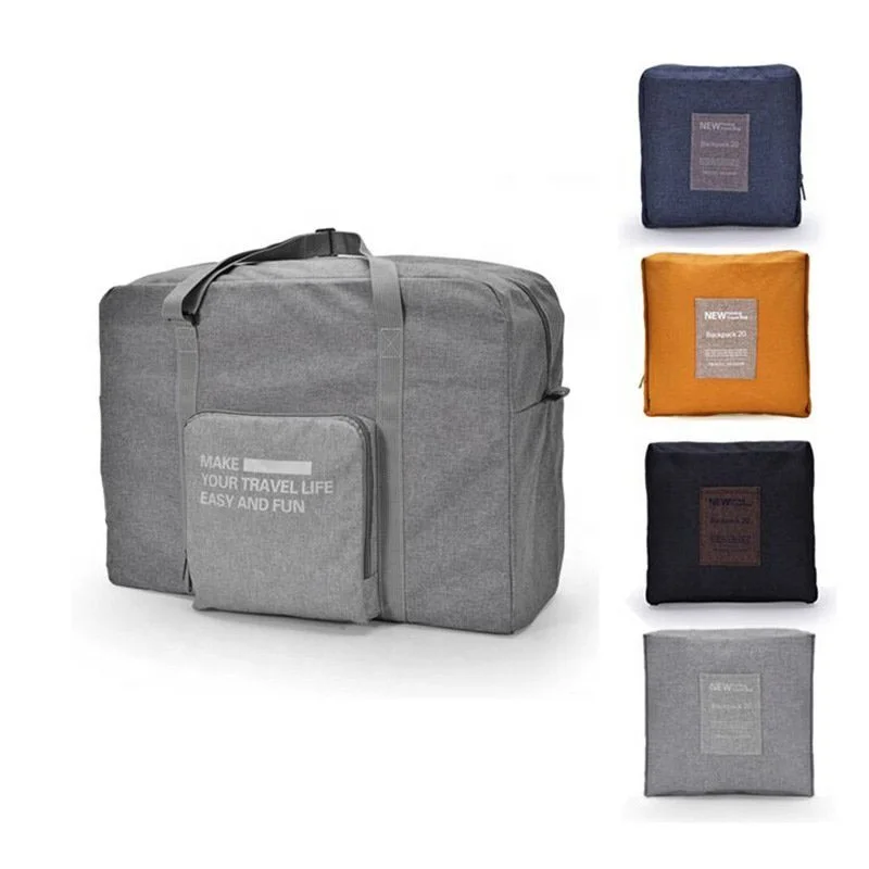 Custom Foldable Waterproof Large Capacity Tote Carry On Luggage Packing Cubes Bags Travel Duffel Bag