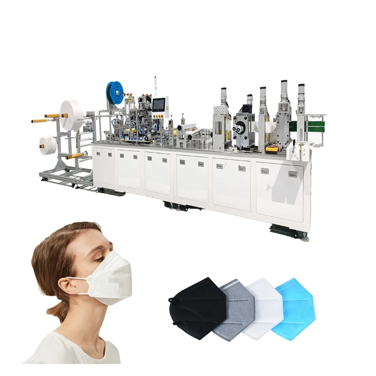 Fully Automatic 3 Ply Nonwoven Face Mask Making Machine Medical Mask Making Machine