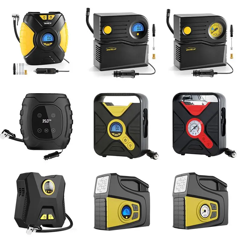 car portable Air Pump Emergency vehicle tools tyre repair kit puncture repair tool kit Tire Inflator Air Compressor Air Pump