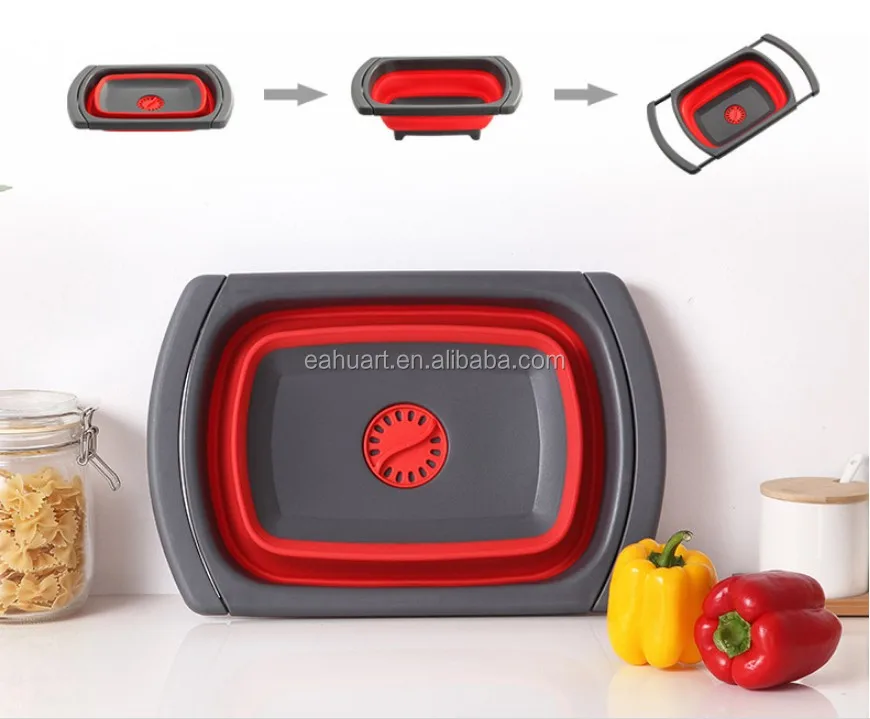 Хит продаж складной силиконовый дуршлаг Силиконовый фильтр для раковины слив корзины