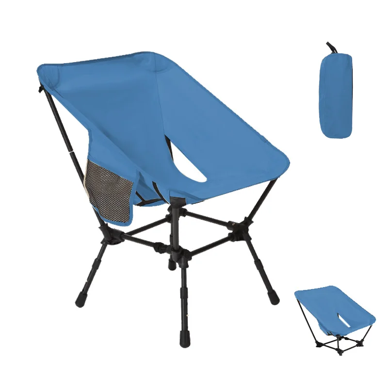 Customized Lightweight Metal Oxford Quick Open Fishing Camping Folding Moon Chair