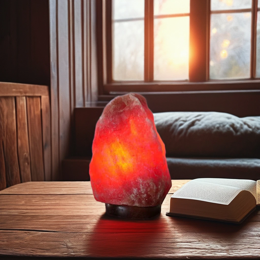 Wholesale USB Dimmer Switch Himalayan Salt Lamp with Handcrafted Wooden Base For Home Decoration Christmas Occasions