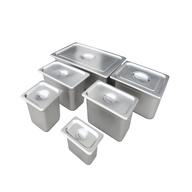 High Quality  Acceptable Customized Size Stainless Steel Gastronorm Food Container GN Pan