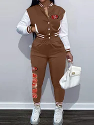 2024 New MSR MS513 Style 49 Steeler America Football Hot Sale Custom Baseball Short Jacket Fashion Women Sporty Sets