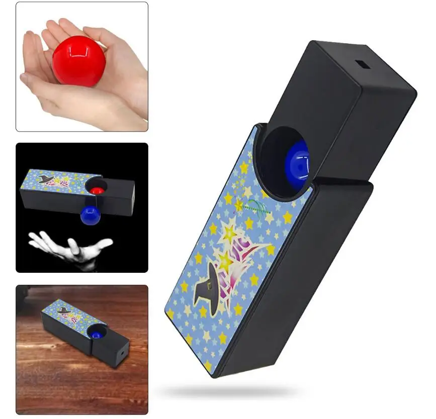 Box Turning The Red Ball Into The Blue Ball Magic Tricks Close Up Magia New Changeable Magie Mystery Box Gimmick Props Magica