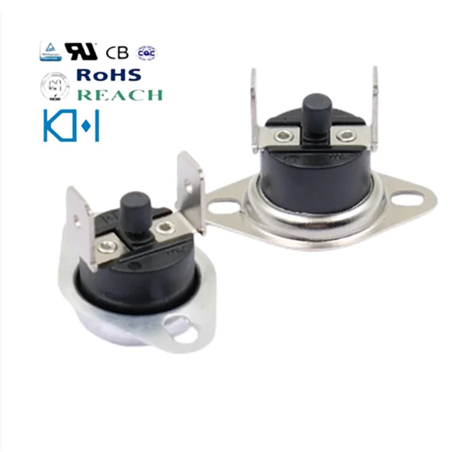 KEHUA Type Bimetal Termostato NC Thermal Limit Switch KSD301 Manual Thermostat Reset 16AMP
