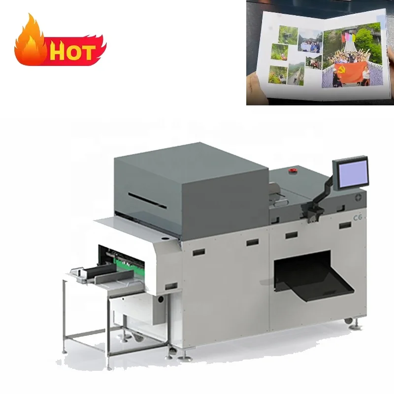 Digital Photo Creasing Folding Machine Wedding Albums Maker Lay Flat Book Binding Machine Automatic Photo Album Making Machine