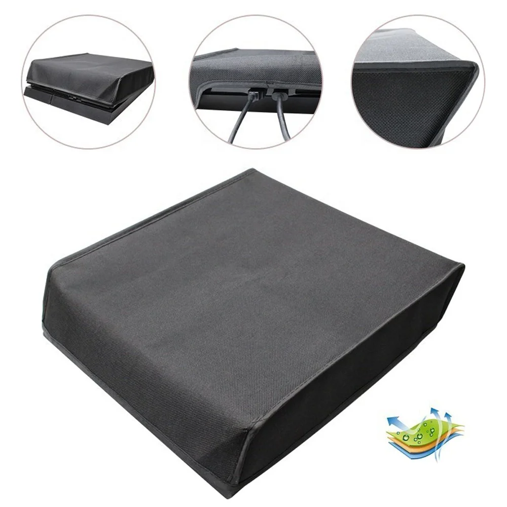 Dust Proof Cover for Sony Playstation 4 PS4 Console Soft Dustproof Canvas Neoprene Cover Sleeve Game Accessories