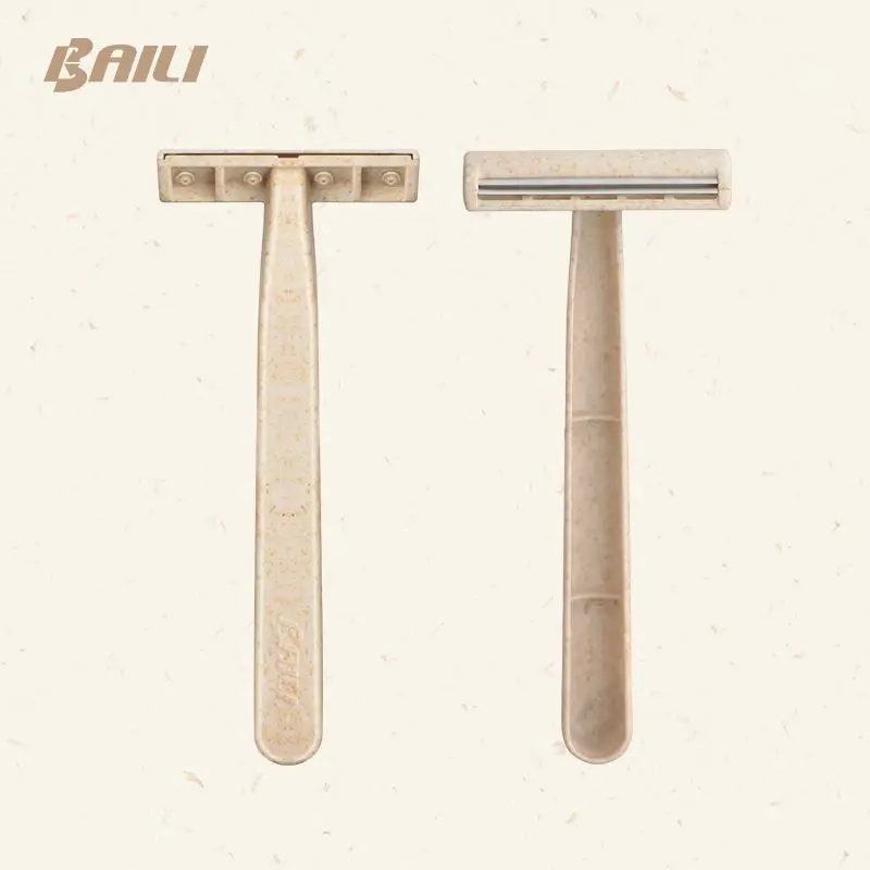 Single Blade Hair Shaing High Quality Facial Razor Biodegradable Women Shaving Razo Face Women Disposable Razor For Men
