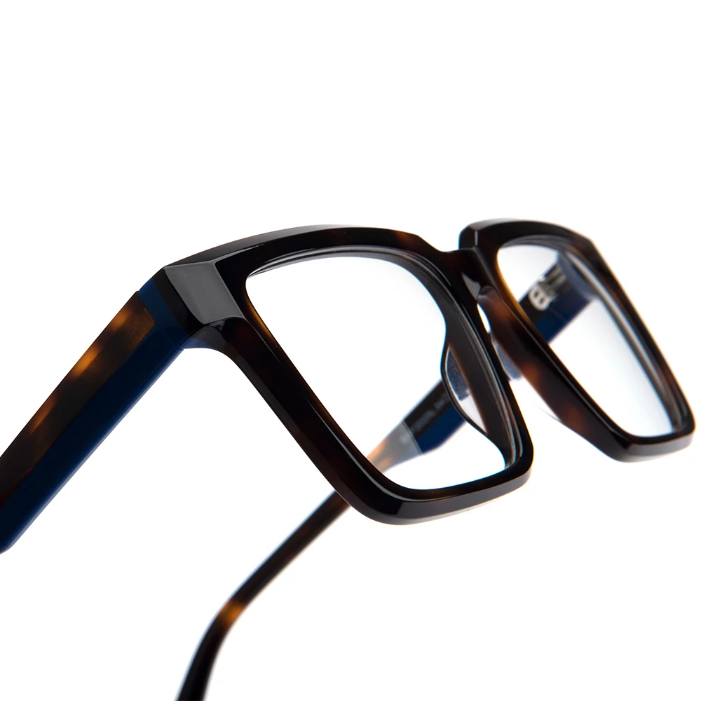 OEM Private Label Fashion Big Square Black Women Men Glasses Frame Acetate Laminated Eye Glasses For Men