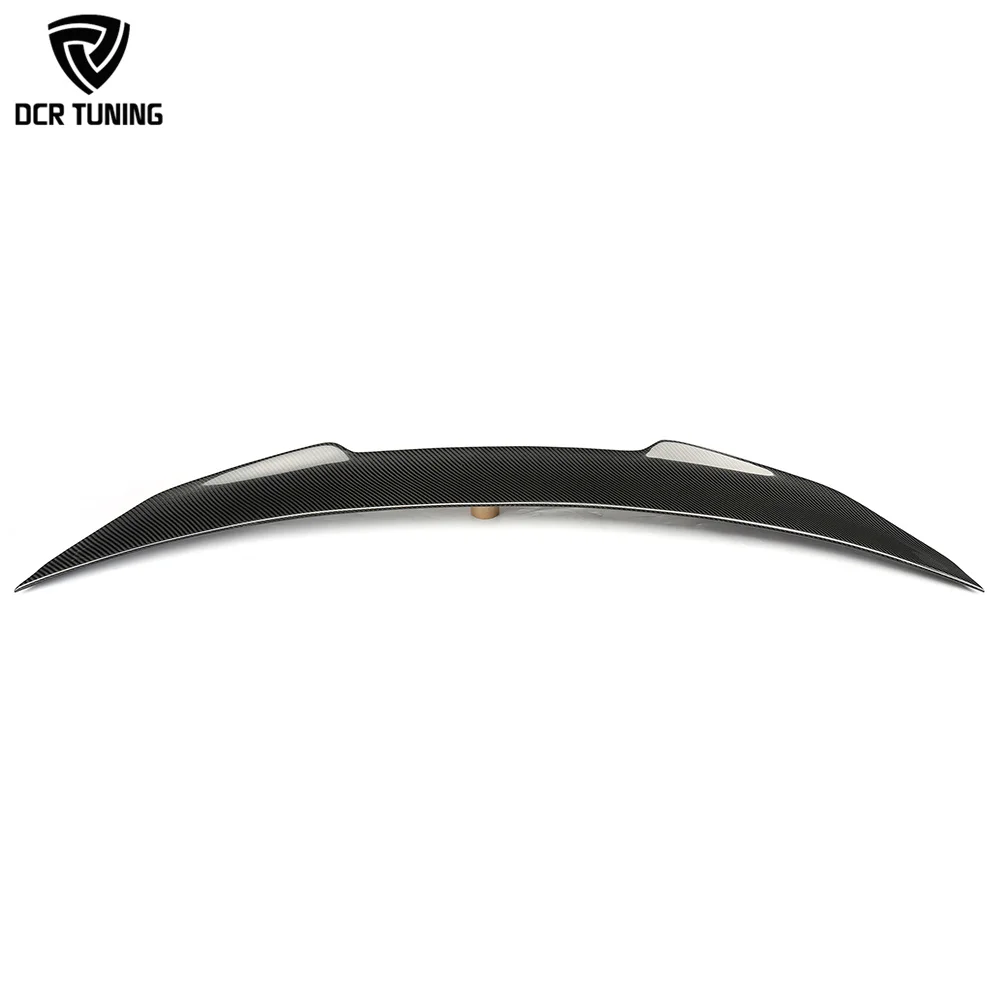 PSM Style W204 Dry Carbon Fiber Rear Spoiler for Mercedes-benz W204 C63 Amg 4-Door Sedan 2007-2014 C Class Trunk Lip Wing