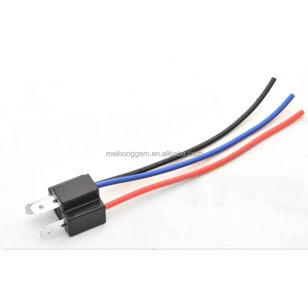 H4 Male Head Extension Cable Connector Plug Socket with Wire Harness