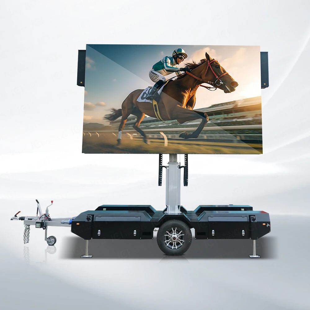 JCT производитель EF10 P3.91 мобильный СВЕТОДИОДНЫЙ трейлер Roadshow экран рекламный щит для наружной рекламы карнавал