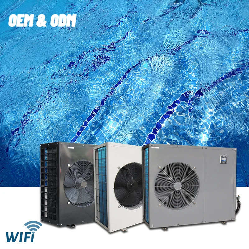 R32 R410a green refrigerant air source heat pump for swimming pool/spa/hot spring with smart wifi function