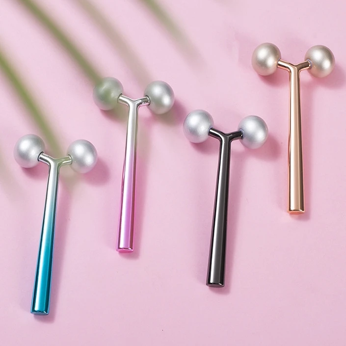 Hot Sale Jade Roller Handheld Face Massager 3D Germanium Roller For Anti-wrinkle Cellulite Removal Thin Face