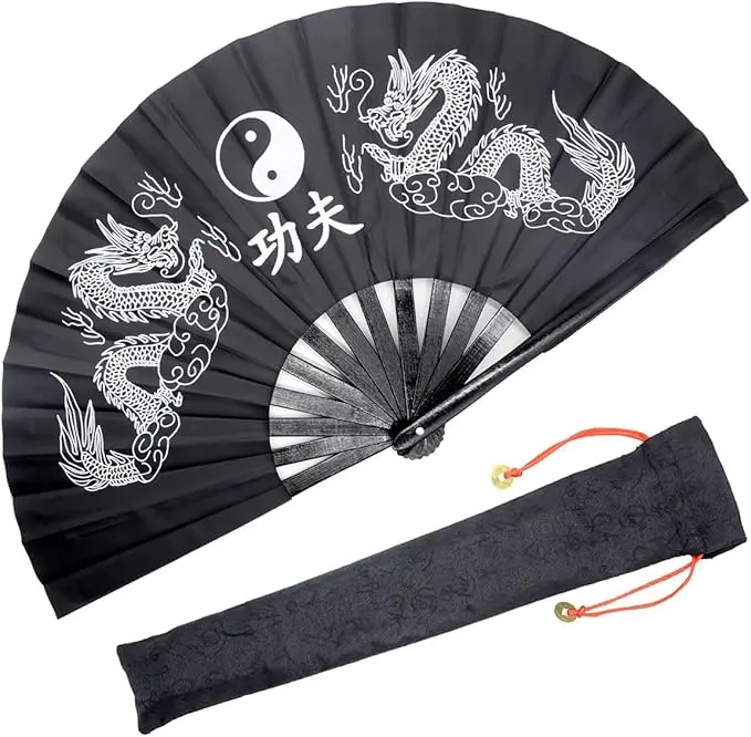 Factory Price 13 Inch Fabric Large Rave Fans Different Colors Rave Fan Custom