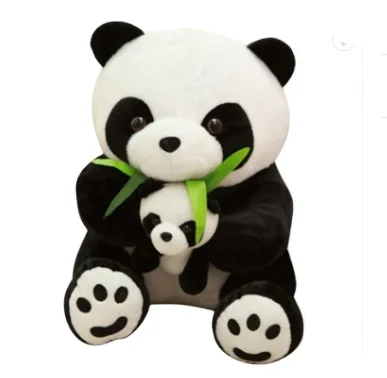 New cartoon Lovely Bamboo Panda Doll plush toy dolls manufacturer direct selling holiday gift doll custom toys