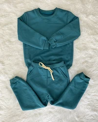 kids clothing fleece cotton tracksuits children high quality sweatshirt boys pants jogger