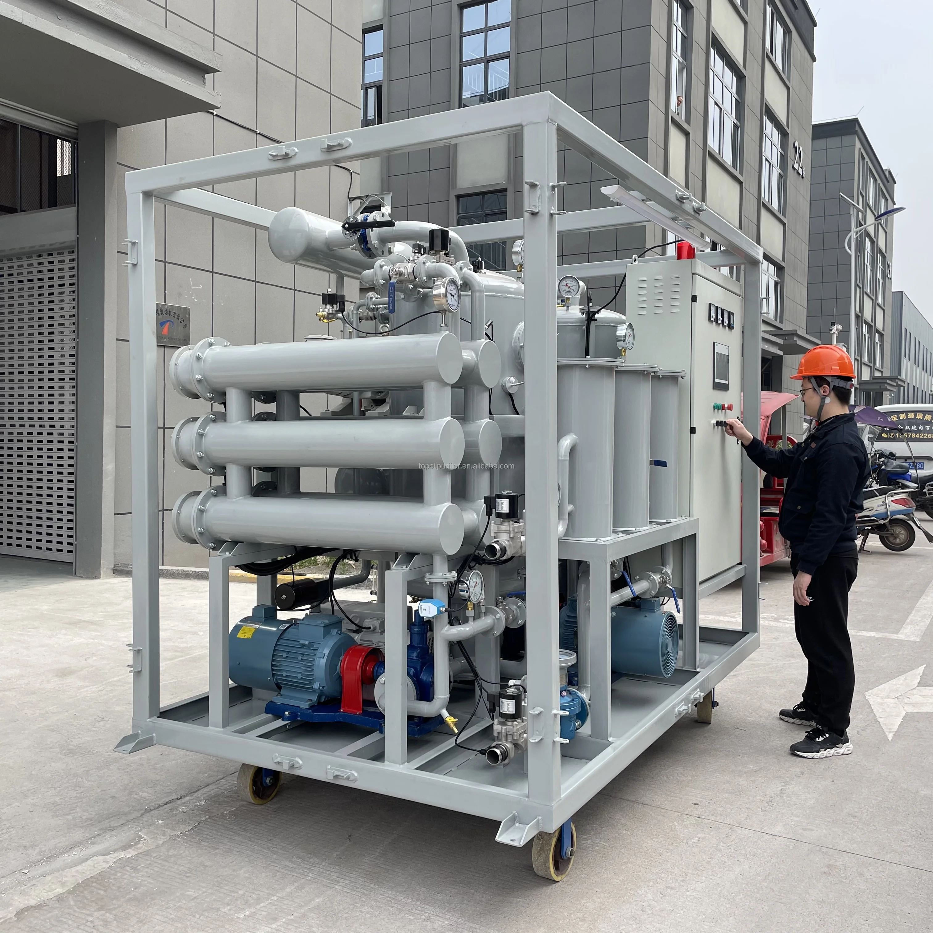 Series ZYD-M Portable Double-Stage Vacuum Transformer Oil Purification Plant With a Trailer