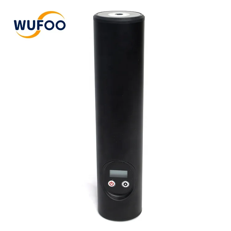 Black customizable electric air pump for car aluminum alloy material car tire inflation pump