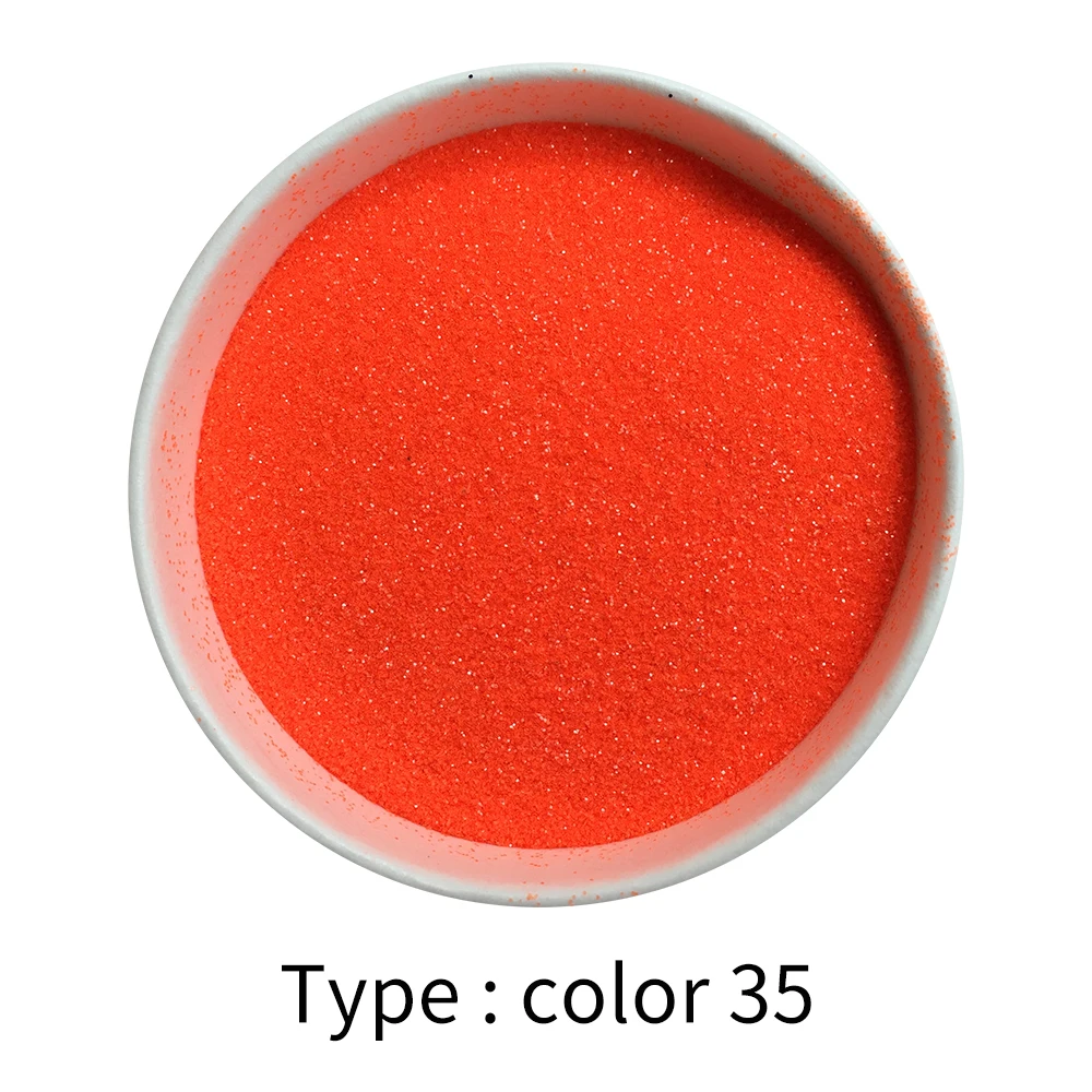 Dark Orange Red Glitter Powder Shiny Pigment 50g/pack for Christmas Arts Crafts Candle Crystal Ball Leather Furniture