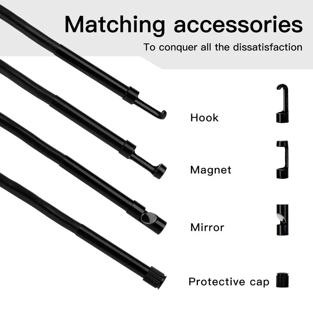 Y13 1080p HD wifi endoscope camera handheld 5.5mm lens with LED light endoscope auto focus borescope wireless inspectione camera