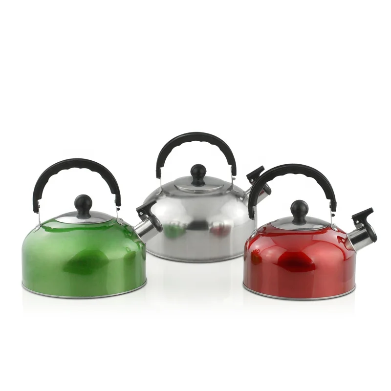 
Factory Colorized Smart Stovetop No Electric Boiler Stainless Steel Whistling Water Kettle 