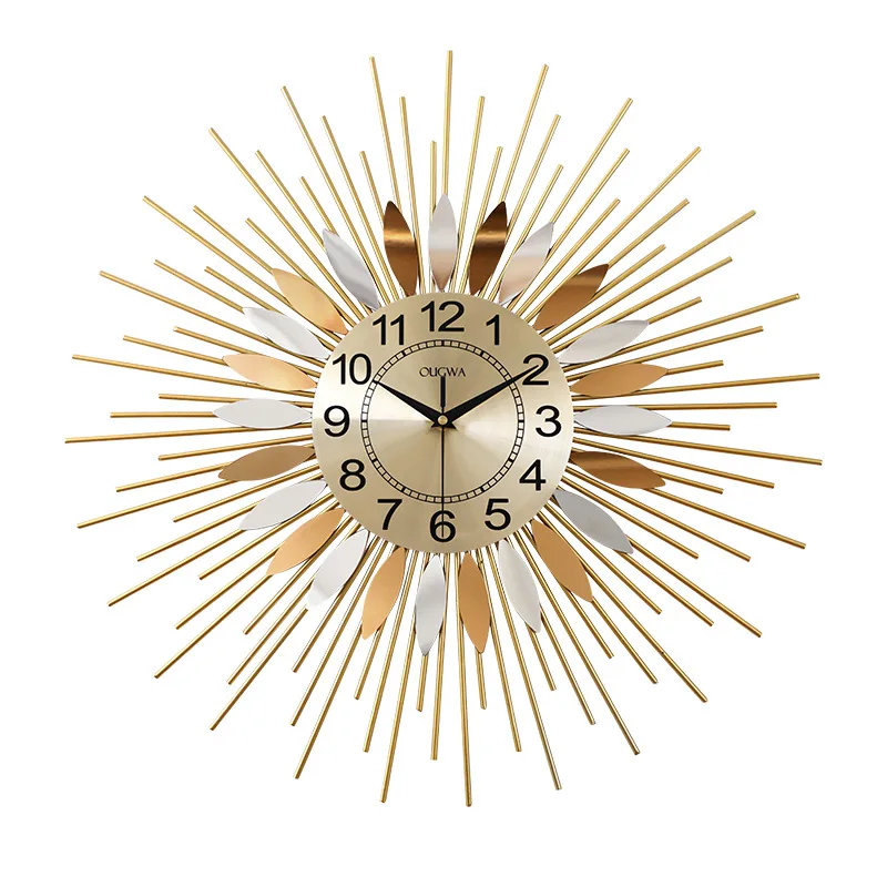 
Nordic light luxury clock living room home wall clock creative fashion creative decorative wall watch 