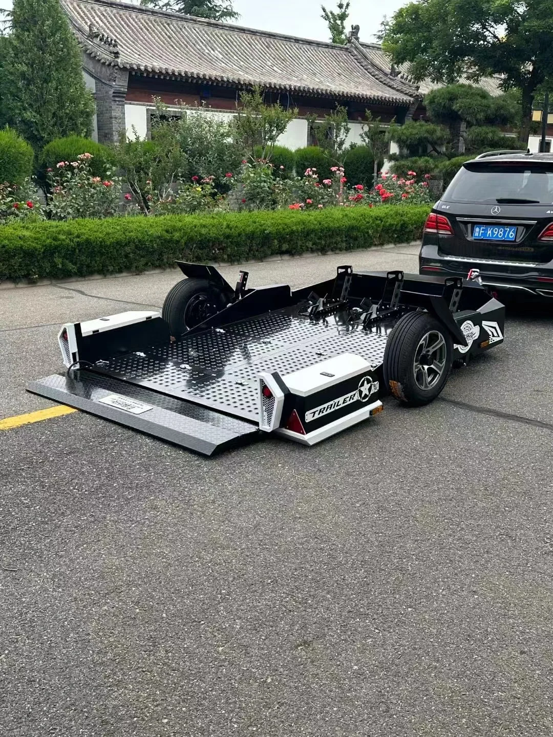 Off-Road Four-Wheel ATV Dump Trailer Steel Motor 4-Wheeler Quad Bike for Farm and Ranch Use for Outdoor Adventure