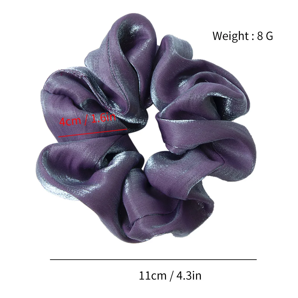 1PC Satin Silk Solid Color Scrunchies Elastic Hair Bands 2019 New Women Girls Hair Accessories Ponytail Holder Hair Ties Rope