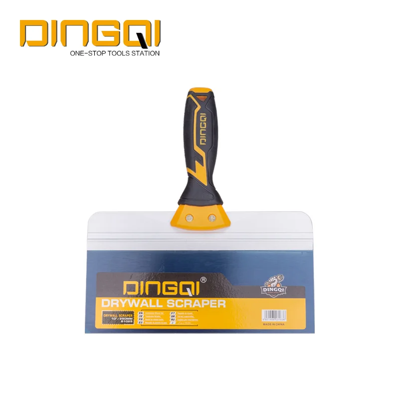 Factory Production Hot Sale High Quality Multifunctional Rubber Handle Steel Blade Scrapper Putty Knife