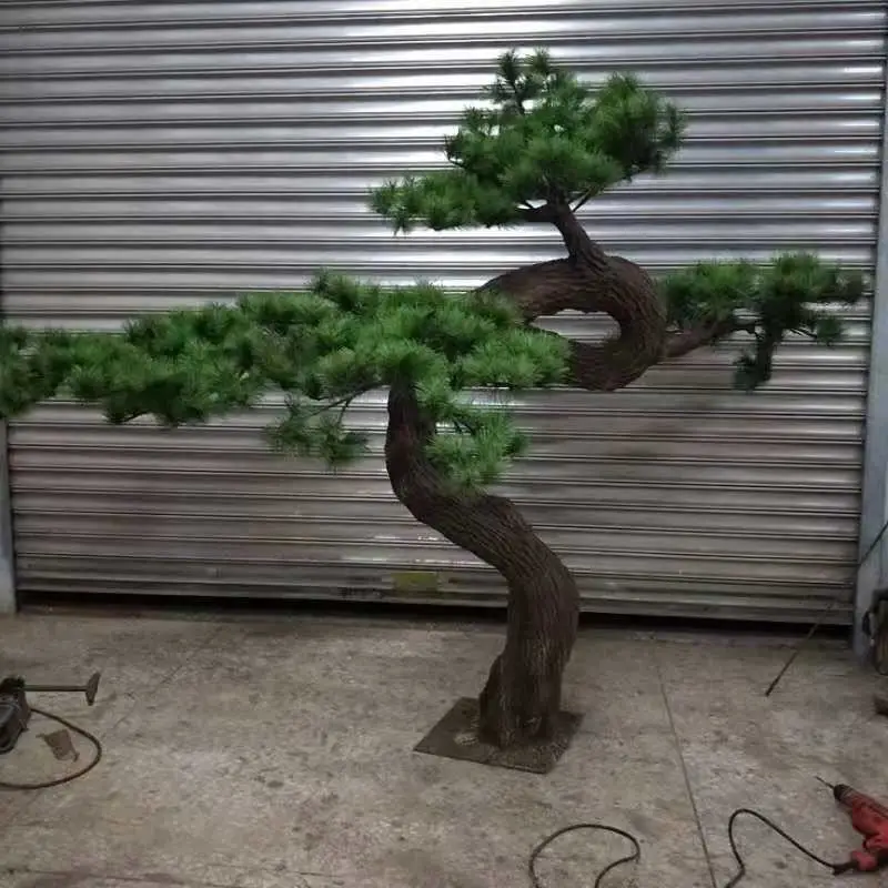 Factory Custom Indoor Outdoor Landscape Plant Artificial Plants Old Pine Tree Faux for Garden Decoration