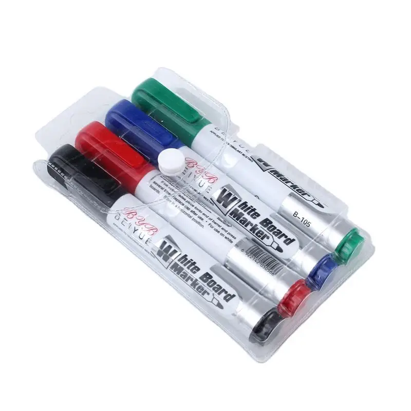 4/6/10/12 colors white board custom logo maker pen whiteboard marker erasable glass ceramics Industrial marker pen set