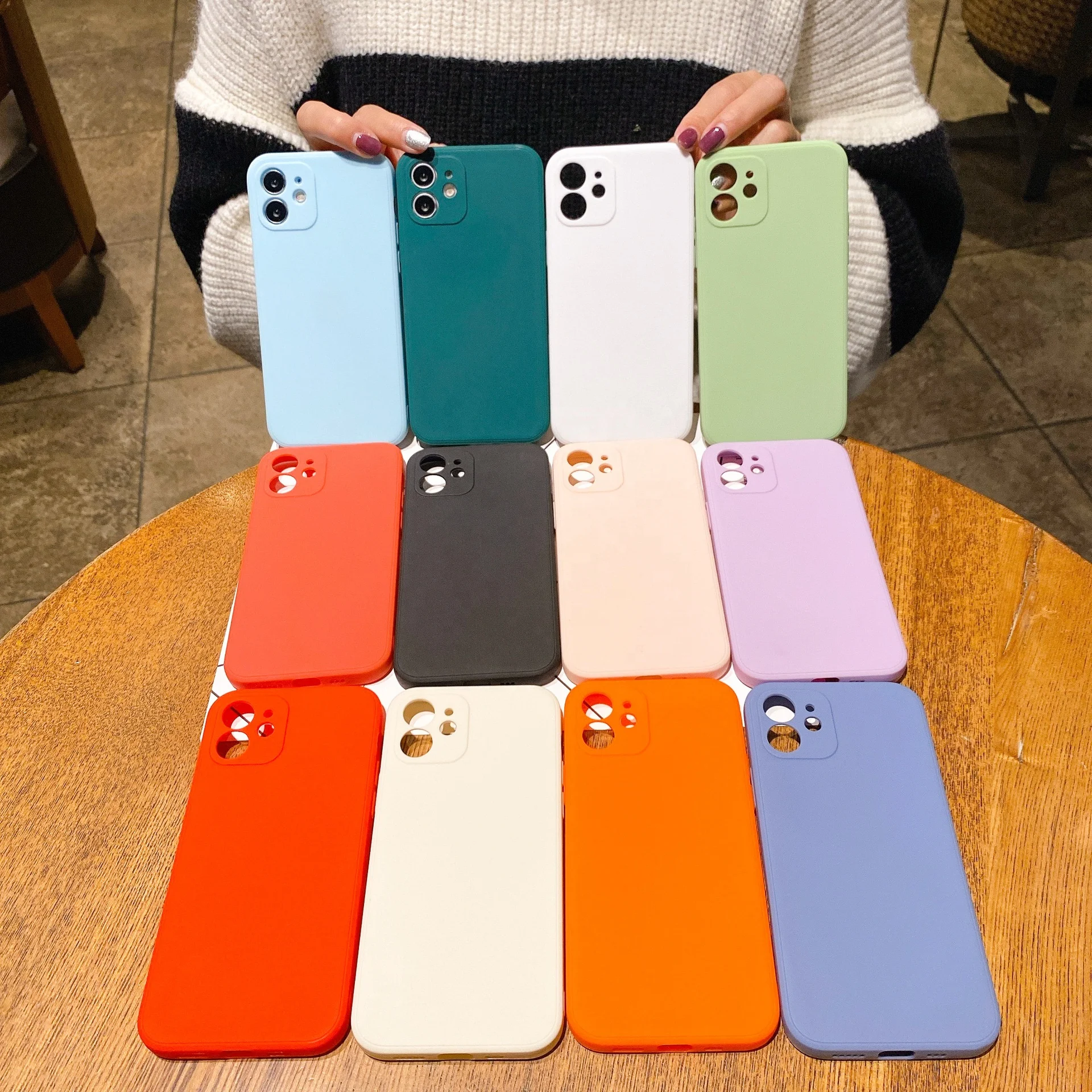 New design luxury Matte square phone case Soft silicone tpu customized mobile cover for iphone 14 13 12 11 XR 11pro xs max