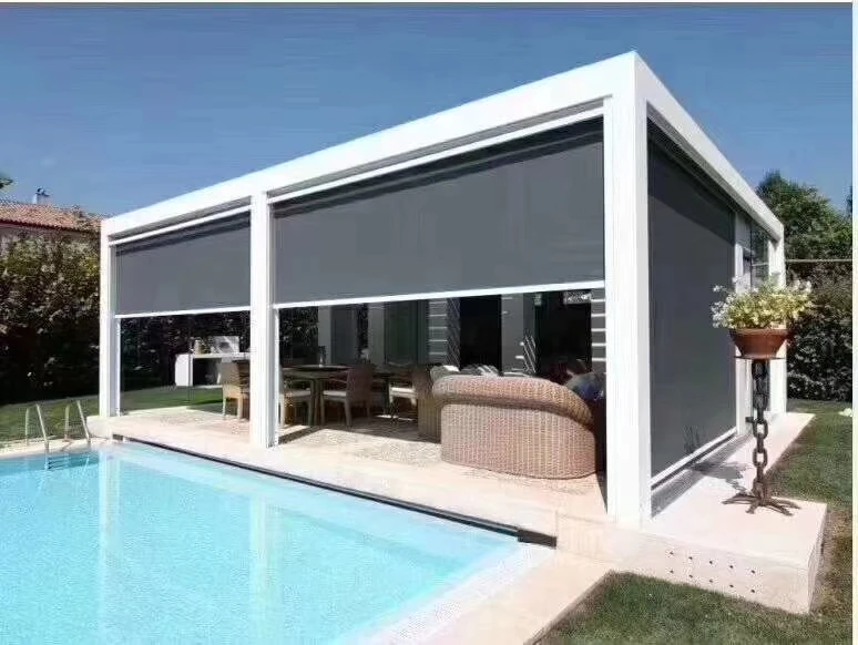 19ft Выдвижная крышка алюминиевая садовая беседка металлическая Высококачественная уличная выдвижная