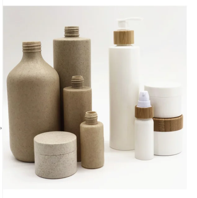 200ml 250ml 300ml 400ml 500ml Eco-friendly Biodegradable Straw Wheat Plastic Pump Hand Wash Liquid Soap Foam Bottle