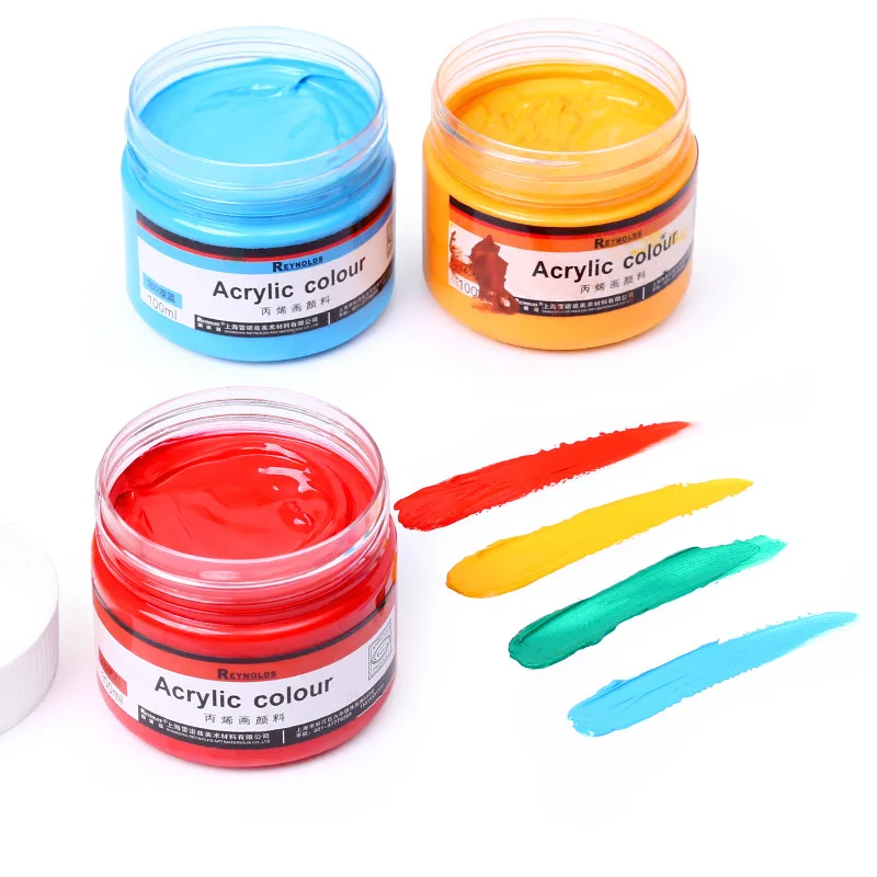 Reynolds Acrylic Pigment 100ml Wall Painting Hand Painted Diy Silver Gold Textile Waterproof
