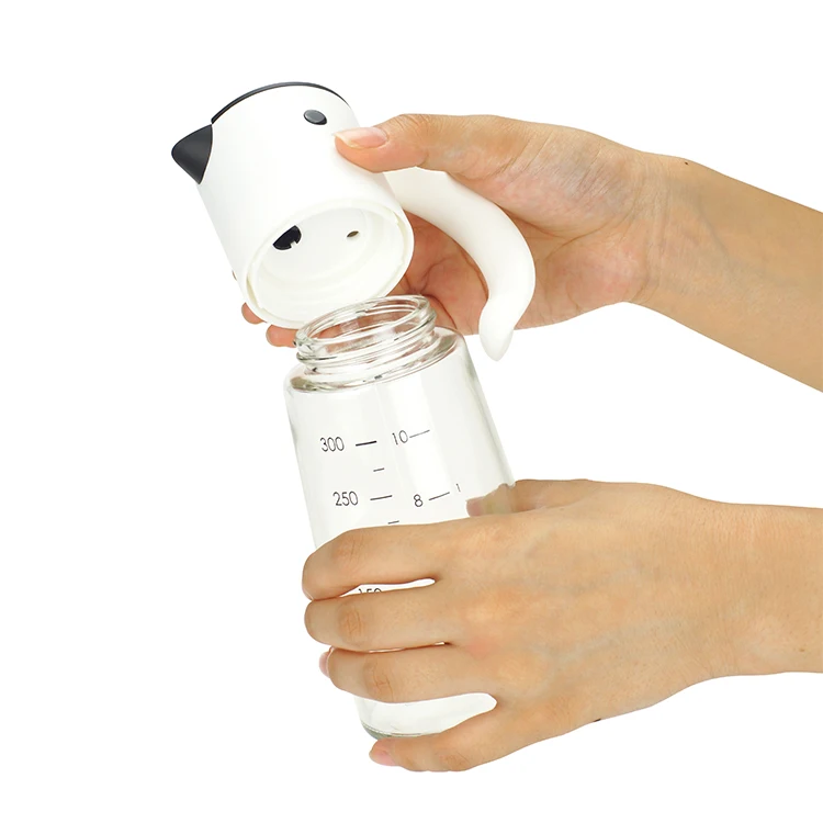 Portable kitchen cooking high borosilicate oil dispenser seasonin glass spice jars oil dispenser pocket