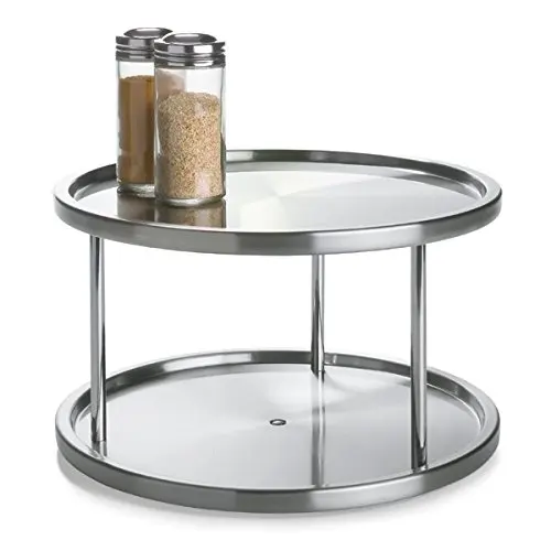 Stainless Steel Lazy Susan Double Layer