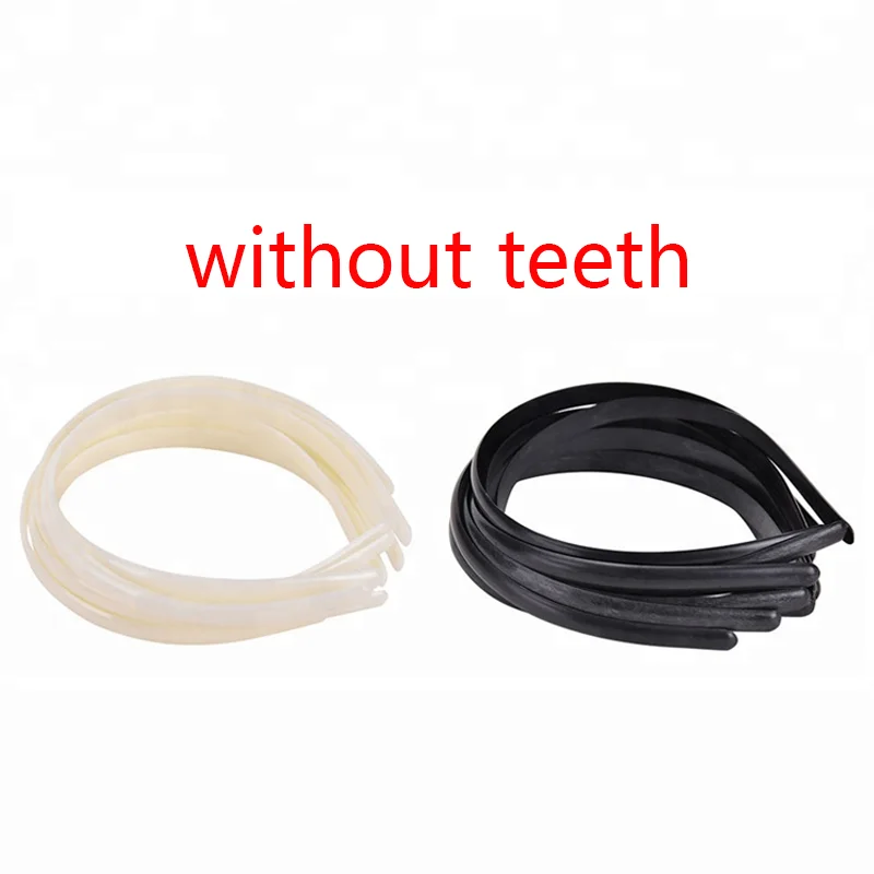 Wholesale Cheap Plain Headband 1Cm 1.2Cm 1.5Cm 2Cm 2.5Cm Without Teeth Super Stretch Wide Black White Plastic Headband