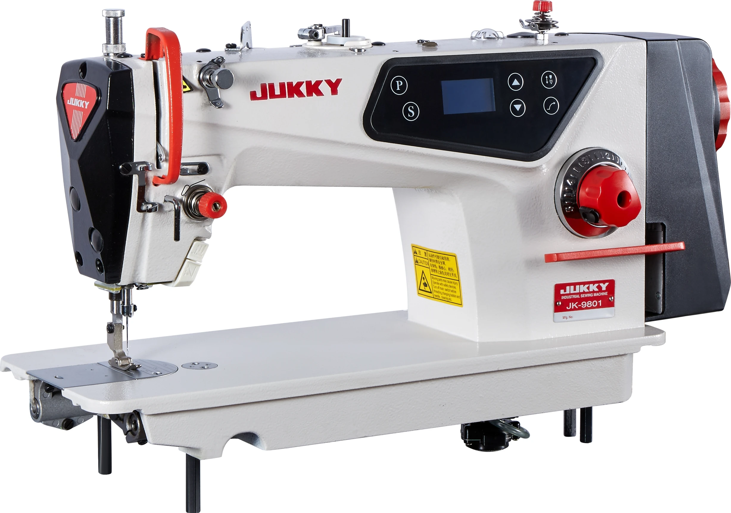 JK9802 High-Speed Automatic Lockstitch Industrial Sewing Machine Direct Drive Computerized Garments Leather New Condition