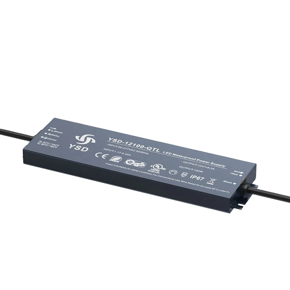  IP 67 100 Вт Источник питания 220 В переменного тока в 12 постоянного трансформатор