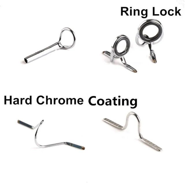 Hard Chrome fly fishing rod guides set 9ft 4wt to 6wt rods