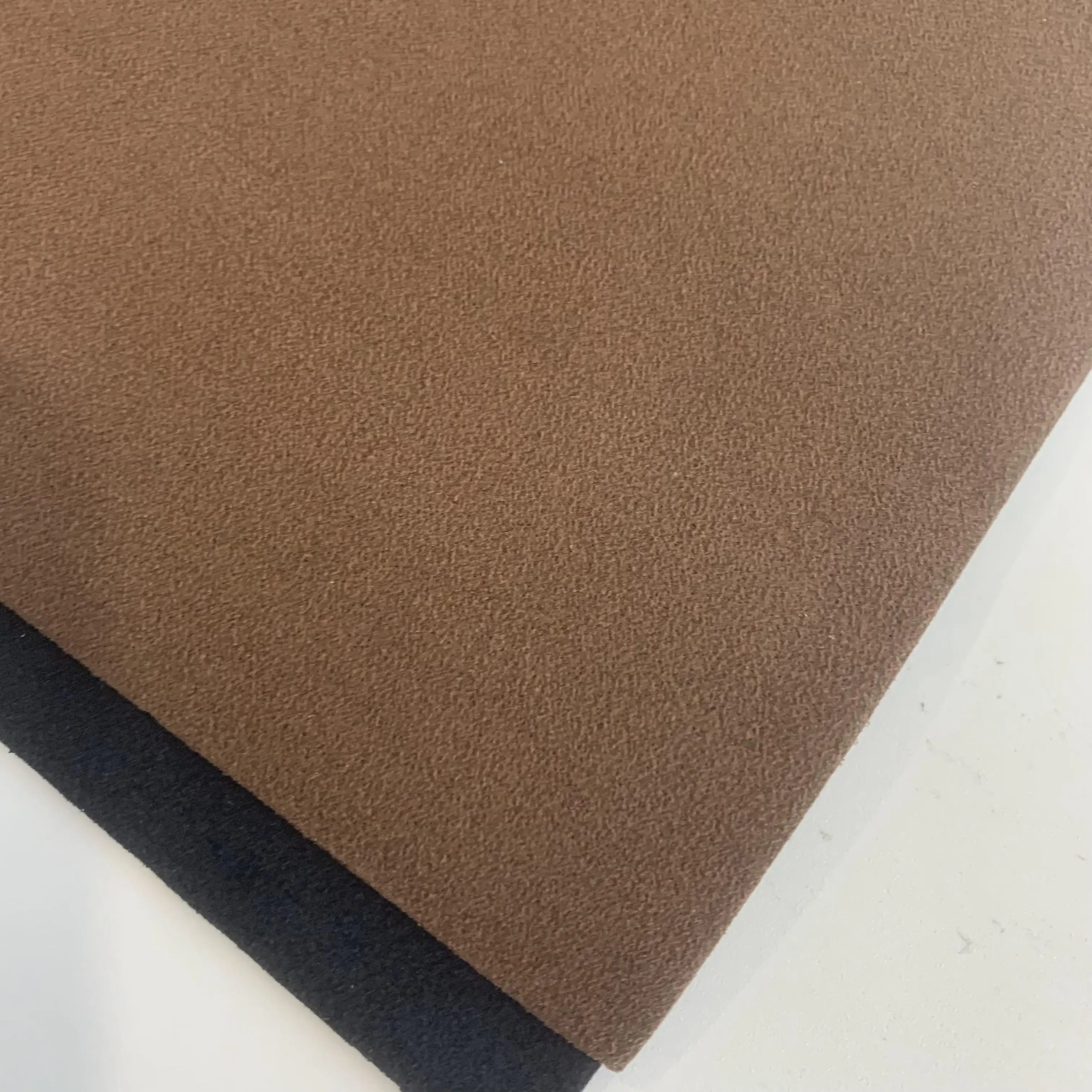 top quality double color microfiber suede leather for car interiors
